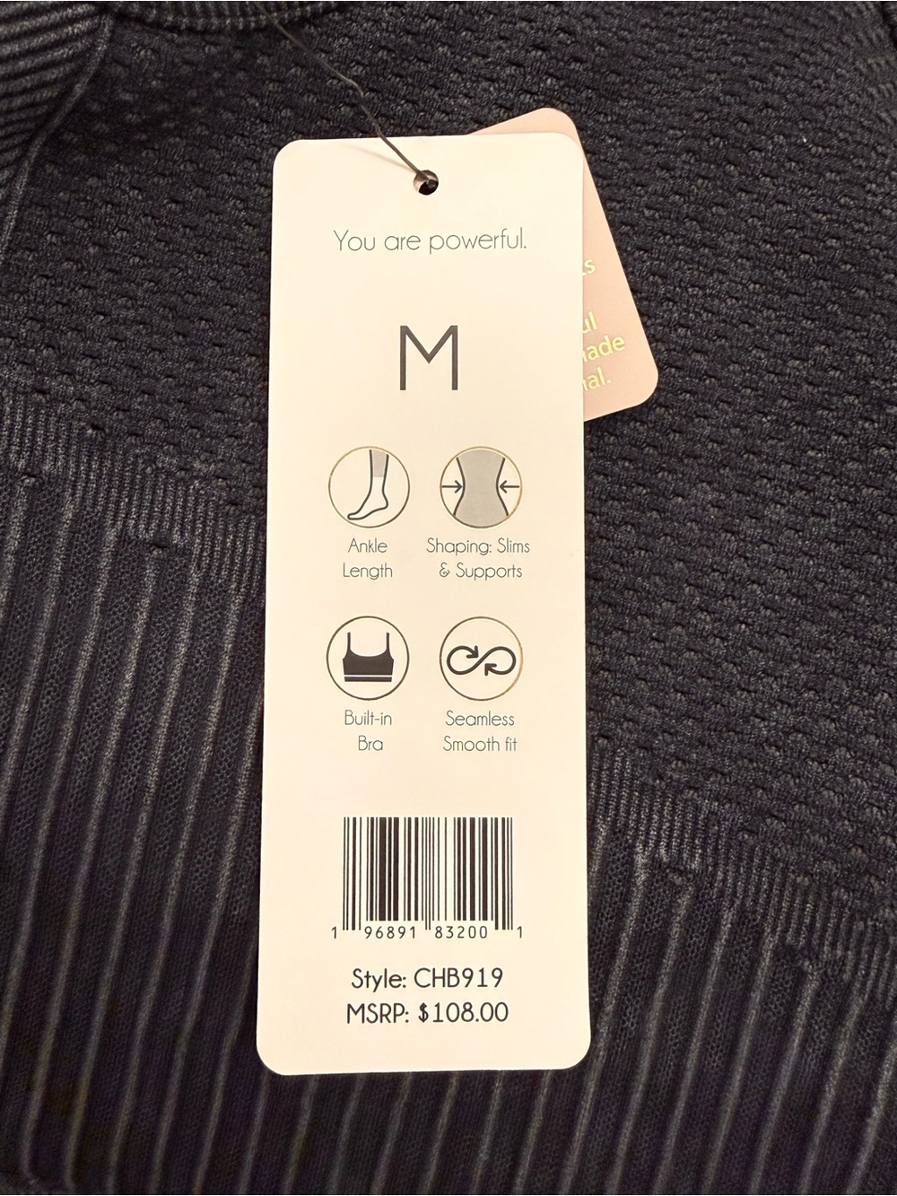 Harmony & Balance Seamless Shaping Ribbed Jumpsuit Bodysuit Medium Athleisure - Picture 6 of 17